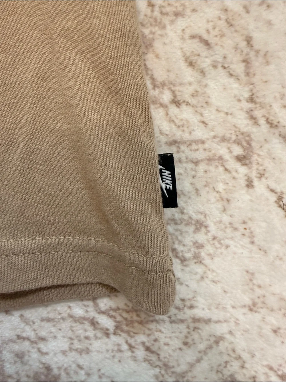 Nike Short Sleeve Pocket Tee in Beige/Tan